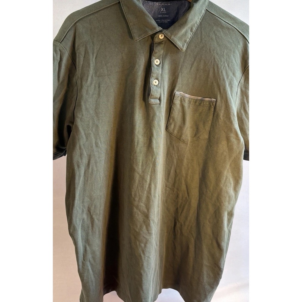 Tahari Men's 100% Cotton Pocket Polo Shirt Size XL